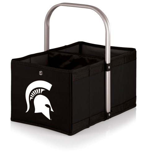 Michigan State Spartans Urban Basket Collapsible Tote, (Black)