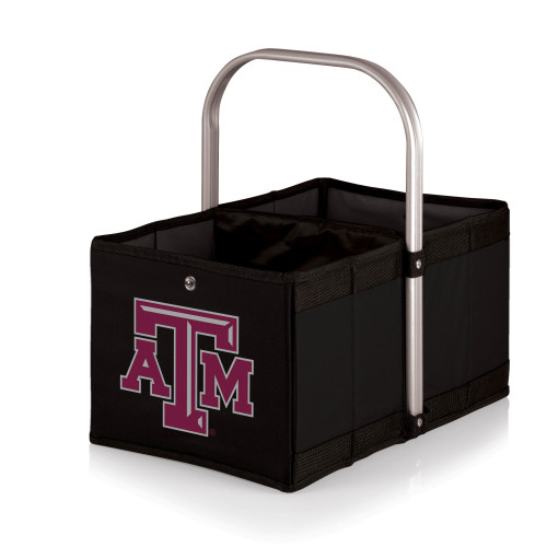 Texas A&M Aggies Urban Basket Collapsible Tote, (Black)