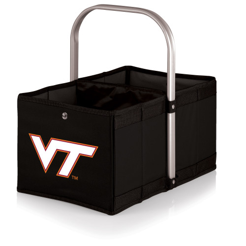 Virginia Tech Hokies Urban Basket Collapsible Tote, (Black)