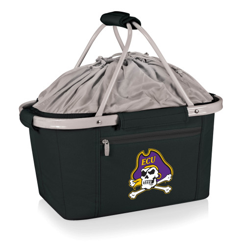 East Carolina Pirates Metro Basket Collapsible Cooler Tote, (Black)