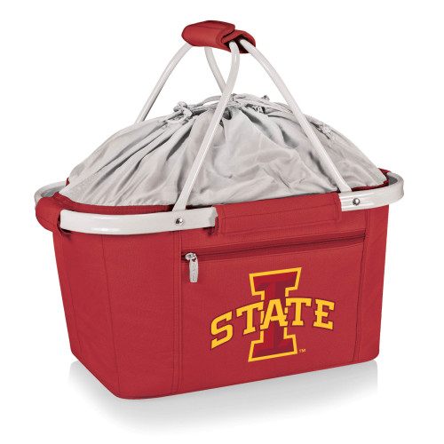 Iowa State Cyclones Metro Basket Collapsible Cooler Tote, (Red)