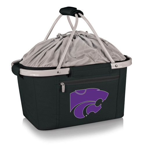 Kansas State Wildcats Metro Basket Collapsible Cooler Tote, (Black)