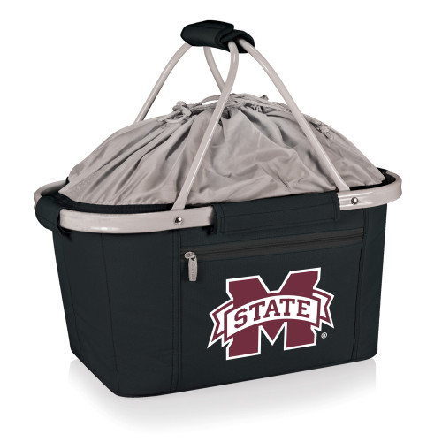 Mississippi State Bulldogs Metro Basket Collapsible Cooler Tote, (Black)