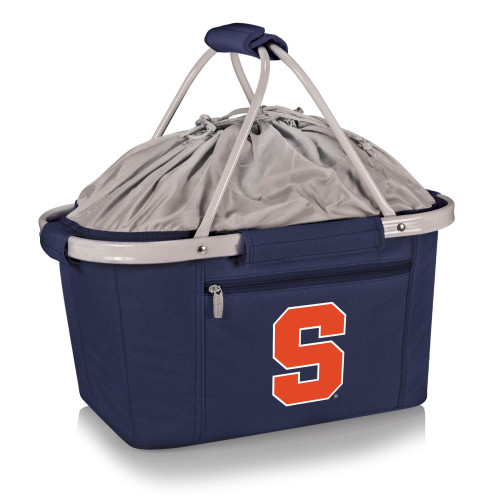 Syracuse Orange Metro Basket Collapsible Cooler Tote, (Navy Blue)