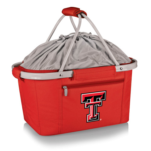 Texas Tech Red Raiders Metro Basket Collapsible Cooler Tote, (Red)