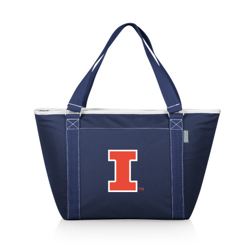 Illinois Fighting Illini Topanga Cooler Tote Bag, (Navy Blue)