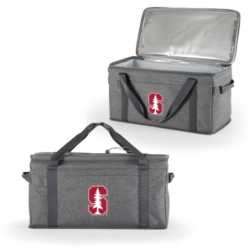 Stanford Cardinal 64 Can Collapsible Cooler, (Heathered Gray)