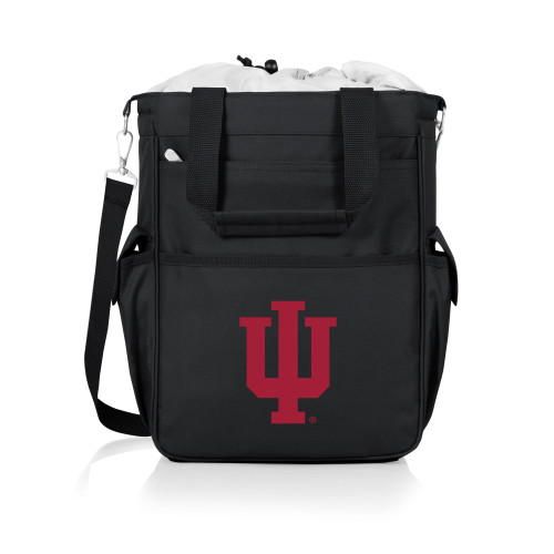 Indiana Hoosiers Activo Cooler Tote Bag, (Black with Gray Accents)