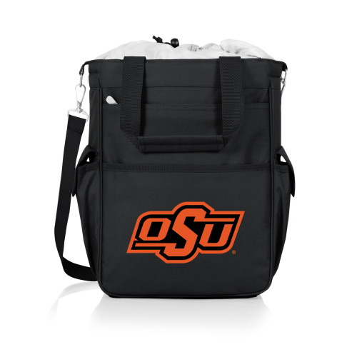Oklahoma State Cowboys Activo Cooler Tote Bag, (Black with Gray Accents)