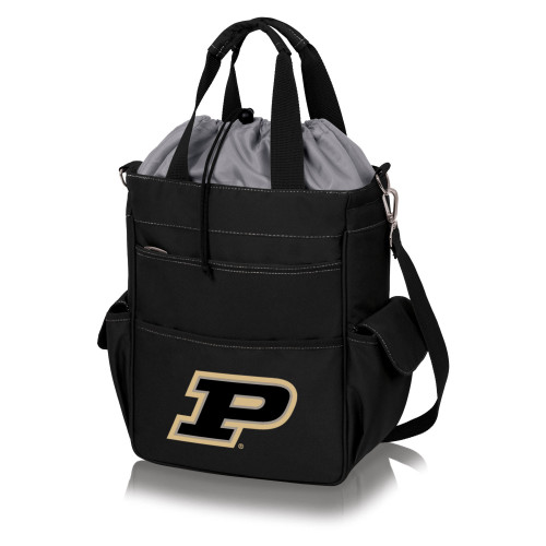 Purdue Boilermakers Activo Cooler Tote Bag, (Black with Gray Accents)