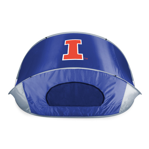 Illinois Fighting Illini Manta Portable Beach Tent, (Blue with Gray Accents)