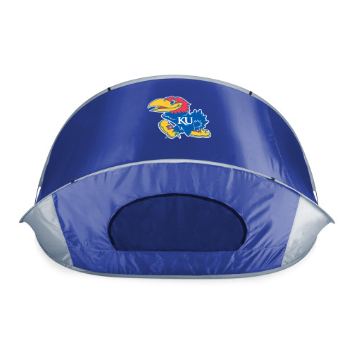 Kansas Jayhawks Manta Portable Beach Tent, (Blue with Gray Accents)