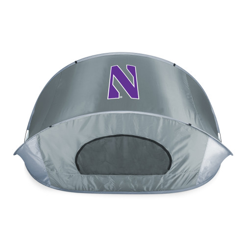 Northwestern Wildcats Manta Portable Beach Tent, (Gray with Black Accents)
