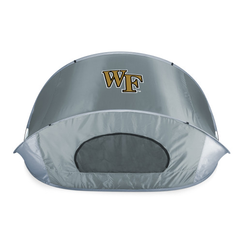 Wake Forest Demon Deacons Manta Portable Beach Tent, (Gray with Black Accents)