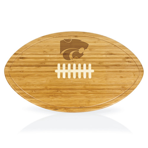 Kansas State Wildcats Kickoff Football Cutting Board & Serving Tray, (Bamboo)