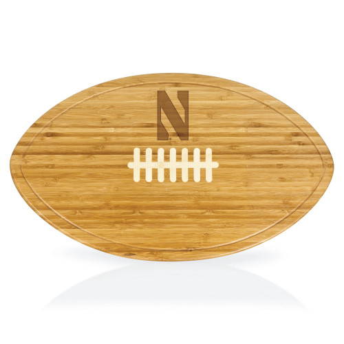 Northwestern Wildcats Kickoff Football Cutting Board & Serving Tray, (Bamboo)