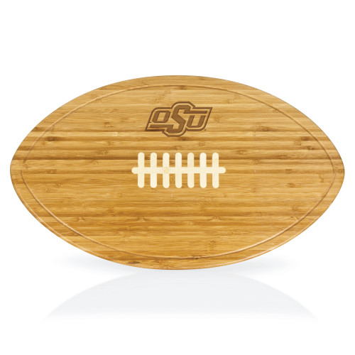 Oklahoma State Cowboys Kickoff Football Cutting Board & Serving Tray, (Bamboo)