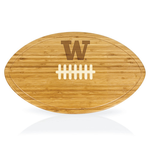 Washington Huskies Kickoff Football Cutting Board & Serving Tray, (Bamboo)