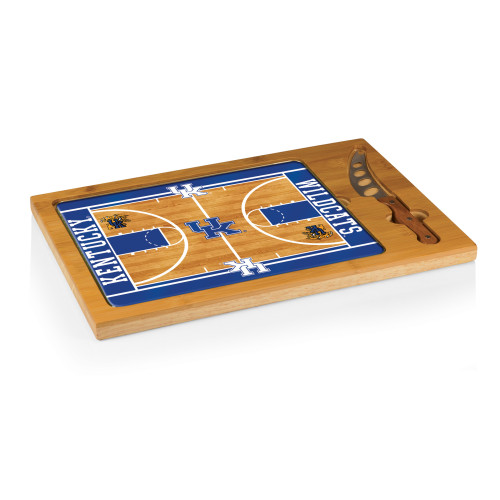 Kentucky Wildcats Icon Glass Top Cutting Board & Knife Set, (Parawood & Bamboo)