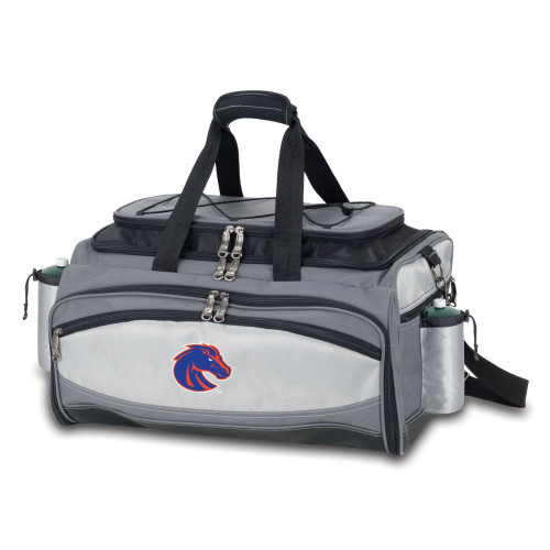 Boise State Broncos Vulcan Portable Propane Grill & Cooler Tote, (Black with Gray Accents)
