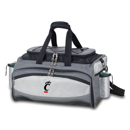 Cincinnati Bearcats Vulcan Portable Propane Grill & Cooler Tote, (Black with Gray Accents)