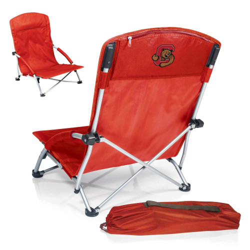 Cornell Big Red Tranquility Beach Chair with Carry Bag, (Red)