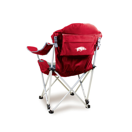 Arkansas Razorbacks Reclining Camp Chair, (Dark Red)