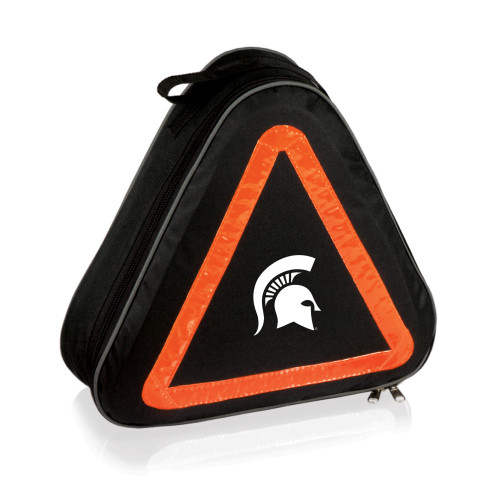 Michigan State Spartans Roadside Emergency Car Kit, (Black with Orange Accents)