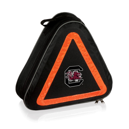 South Carolina Gamecocks Roadside Emergency Car Kit, (Black with Orange Accents)