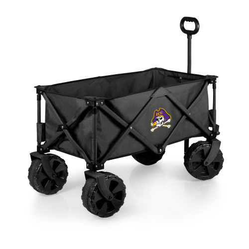 East Carolina Pirates Adventure Wagon Elite All-Terrain Portable Utility Wagon, (Dark Gray)