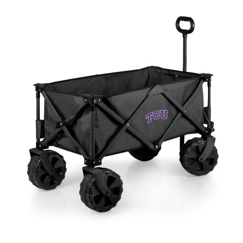 TCU Horned Frogs Adventure Wagon Elite All-Terrain Portable Utility Wagon, (Dark Gray)