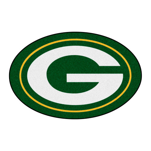 Green Bay Packers Mascot Mat G Primary Logo Green