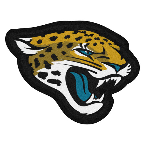 Jacksonville Jaguars Mascot Mat Jaguar Head Primary Logo Black