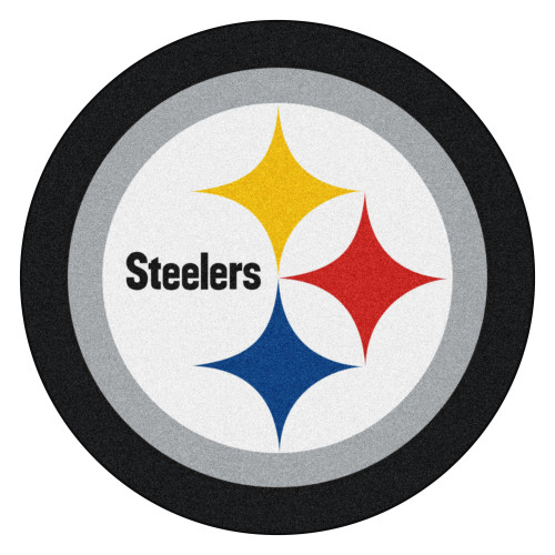 Pittsburgh Steelers Mascot Mat Steeler Primary Logo Black