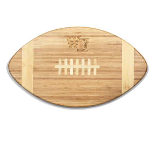 Wake Forest Demon Deacons Touchdown! Football Cutting Board & Serving Tray, (Bamboo)