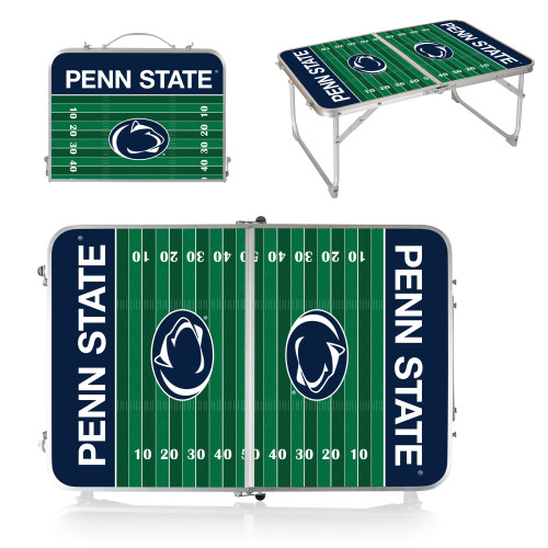 Penn State Nittany Lions Concert Table Mini Portable Table, (Charcoal Wood Grain)