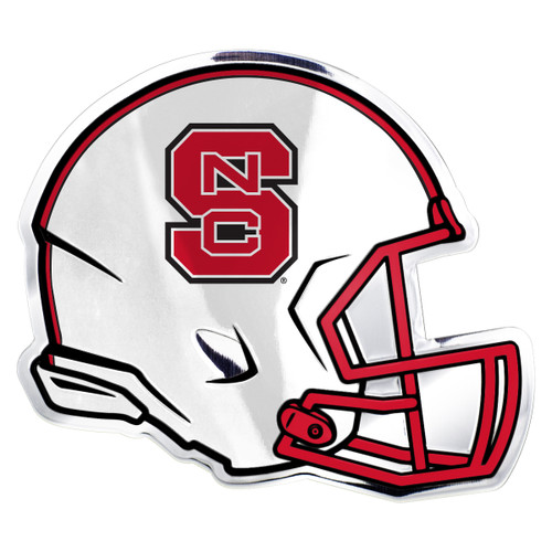 North Carolina State Wolfpack Embossed Helmet Emblem "NCS" Logo