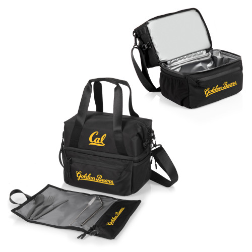 Cal Bears Tarana Lunch Bag Cooler with Utensils, (Carbon Black)