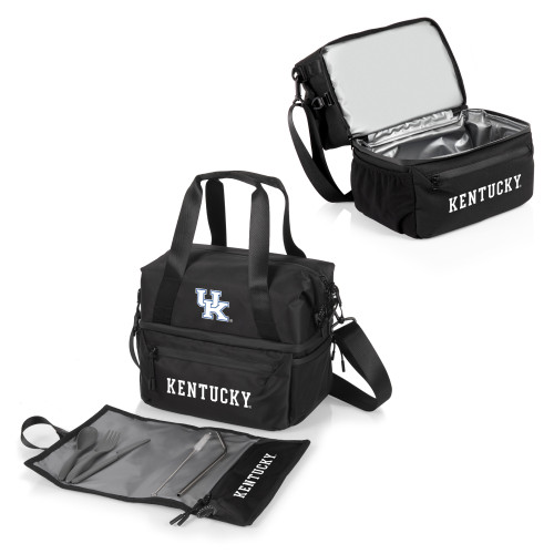 Kentucky Wildcats Tarana Lunch Bag Cooler with Utensils, (Carbon Black)