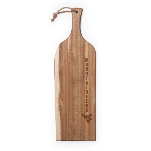 West Virginia Mountaineers Artisan 24" Acacia Charcuterie Board, (Acacia Wood)