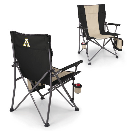 App State Mountaineers Big Bear XXL Camping Chair with Cooler, (Black)