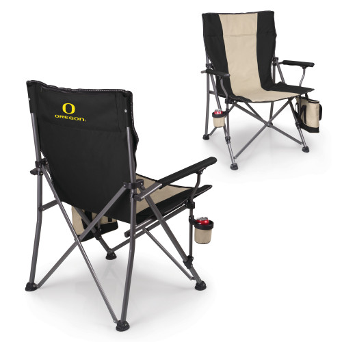 Oregon Ducks Big Bear XXL Camping Chair with Cooler, (Black)