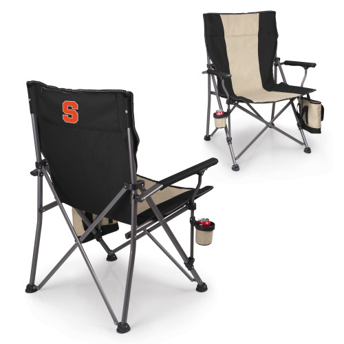 Syracuse Orange Big Bear XXL Camping Chair with Cooler, (Black)