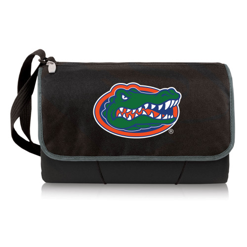 Florida Gators Blanket Tote Outdoor Picnic Blanket, (Black with Black Exterior)