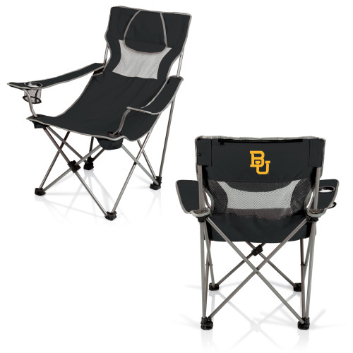 Baylor Bears Campsite Camp Chair, (Black with Gray Accents)