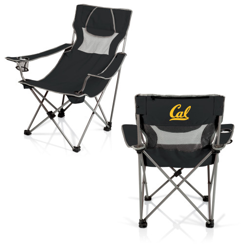 Cal Bears Campsite Camp Chair, (Black with Gray Accents)