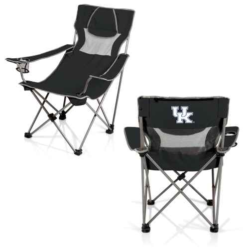 Kentucky Wildcats Campsite Camp Chair, (Black with Gray Accents)