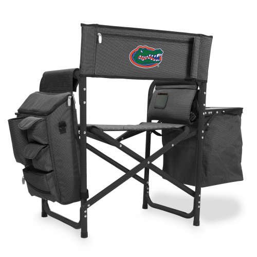 Florida Gators Fusion Camping Chair, (Dark Gray with Black Accents)