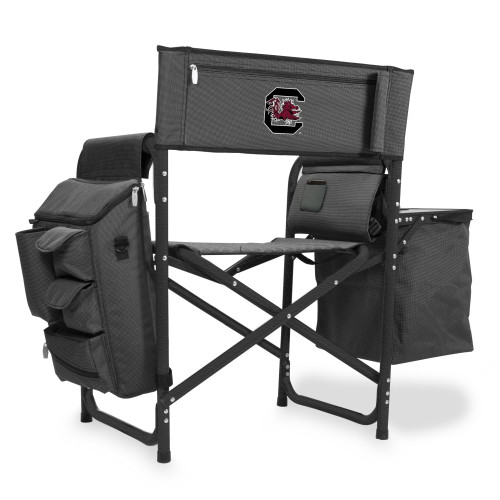 South Carolina Gamecocks Fusion Camping Chair, (Dark Gray with Black Accents)