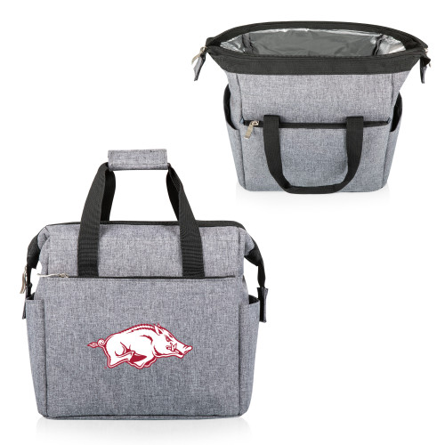 Arkansas Razorbacks On The Go Lunch Bag Cooler, (Heathered Gray)